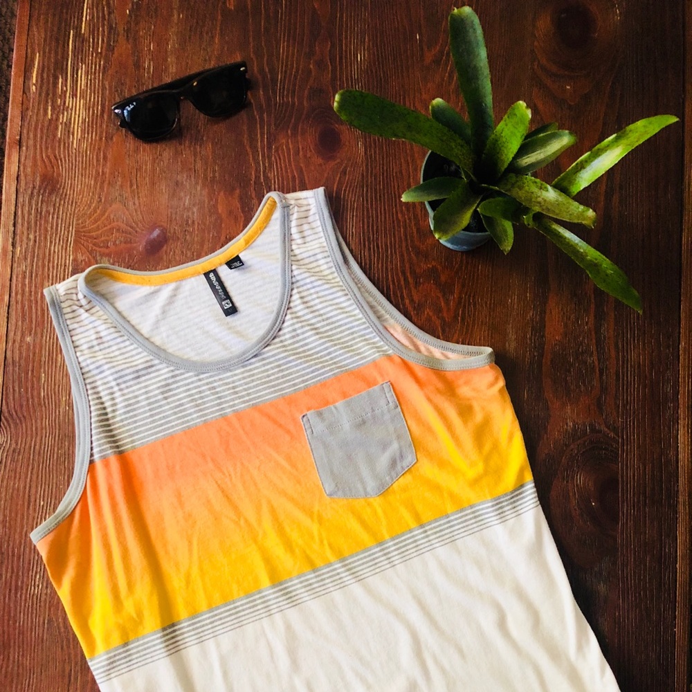 Men’s Ocean Current Summer Sunset Tank
